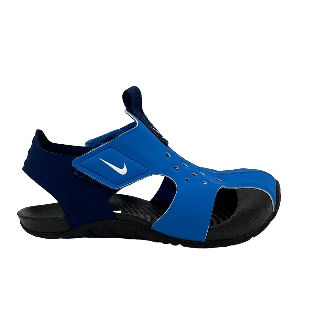 Nike Toddler Boys Closed Toe‎ Sandals Size 9 Blue Black Lightweight Quick Drying - Picture 15 of 16